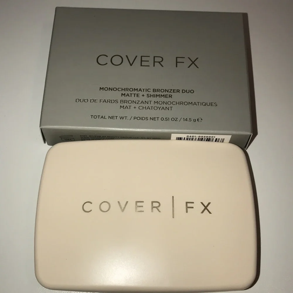 Cover FX Monochromatic Bronzer duo matte +shimmer sun kissed bronze NEW